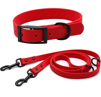 25mm Padat Tali Anjing Hijau Lembut Adjustable Tahan Air Pelatihan Anjing Kerah